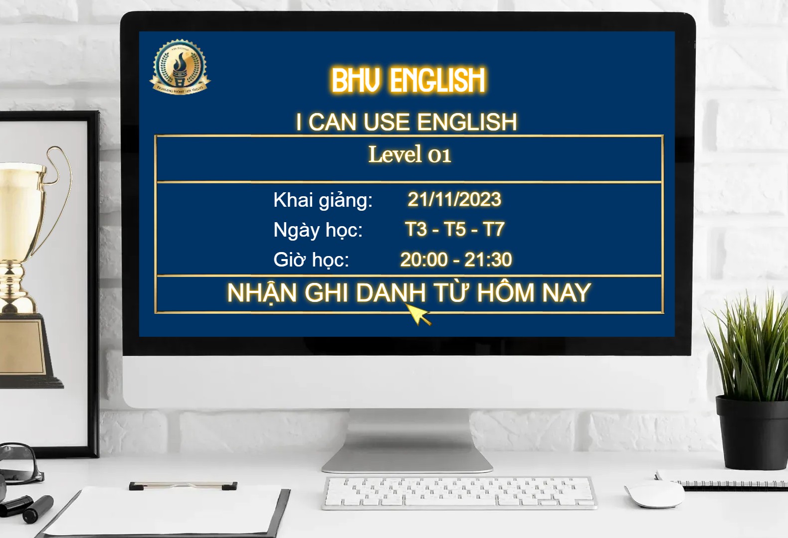 Read more about the article CHIÊU SINH KHÓA HỌC I CAN USE ENGLISH – LEVEL 01