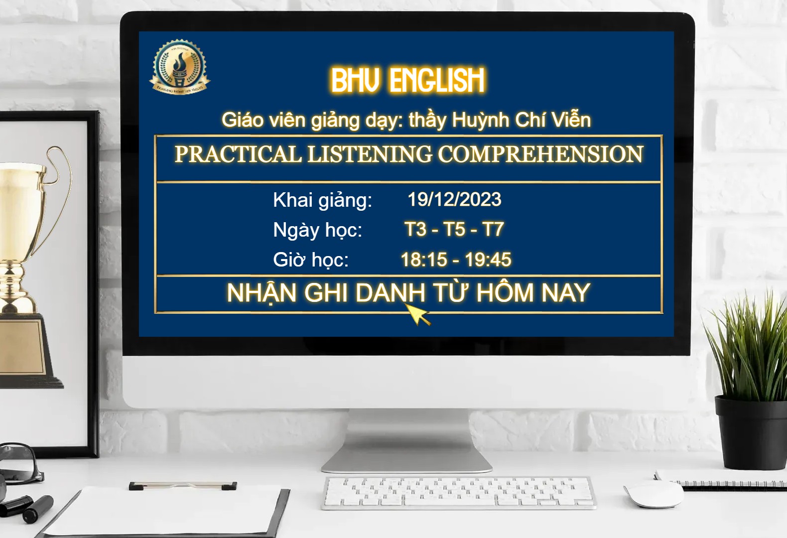 Read more about the article CHIÊU SINH KHÓA HỌC PRACTICAL LISTENING COMPREHENSION