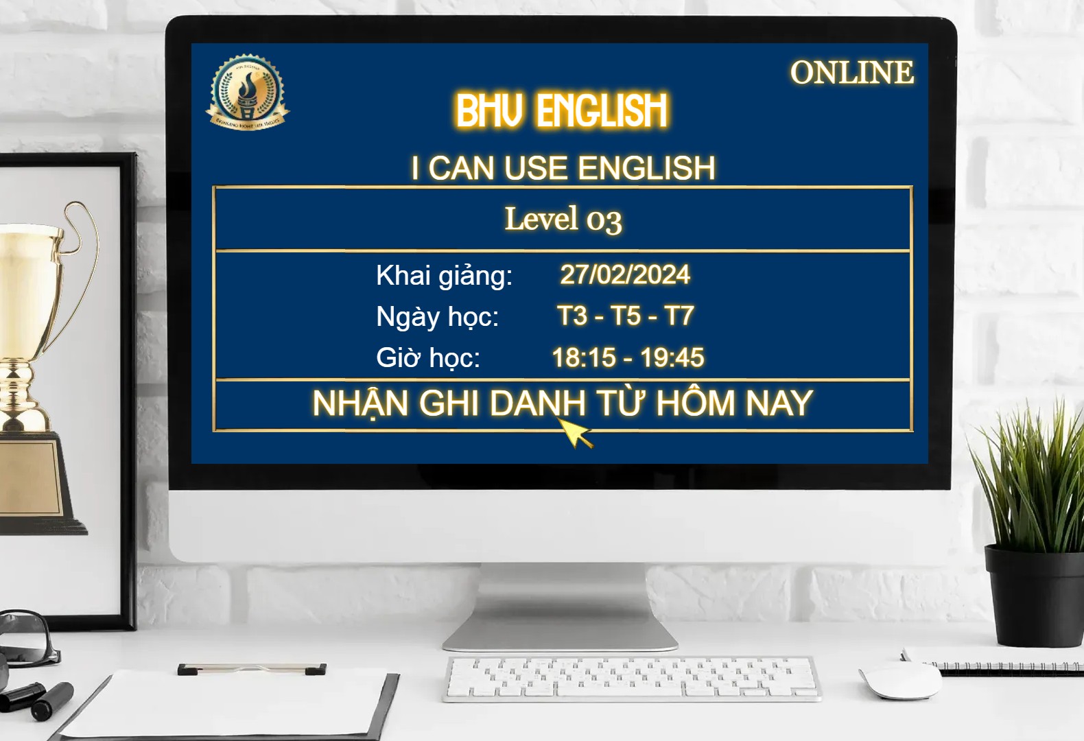 Read more about the article CHIÊU SINH KHÓA HỌC I CAN USE ENGLISH – LEVEL 03