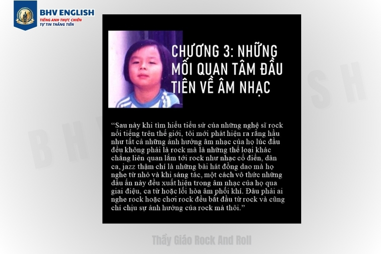 Read more about the article Chương 3: Những mối quan tâm đầu tiên về âm nhạc