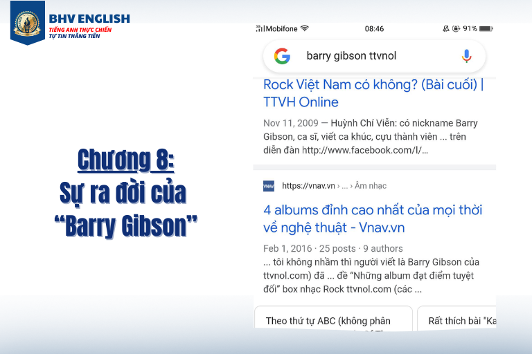 Read more about the article Chương 8: Sự ra đời của “Barry Gibson”